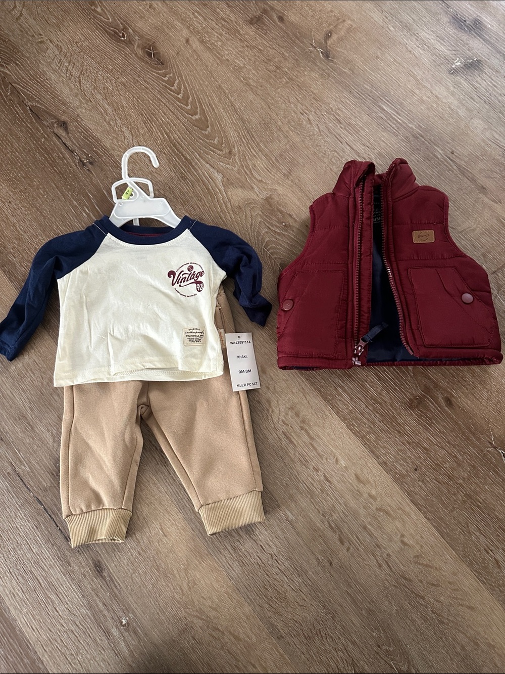 Baby size 0-3 months Red Puffer Vest - Cozy Layering Vest for baby’s 0-3 Month